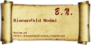 Bienenfeld Noémi névjegykártya